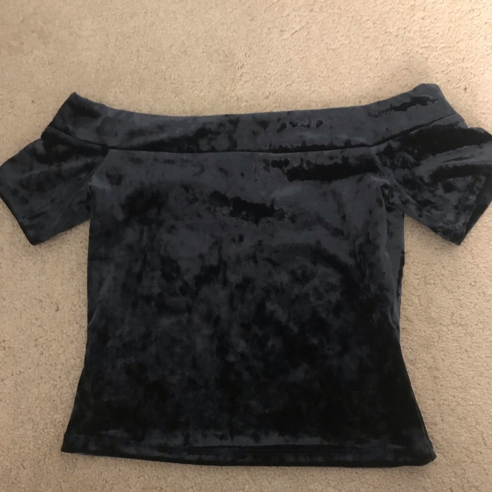 Velvet Navy Blue top